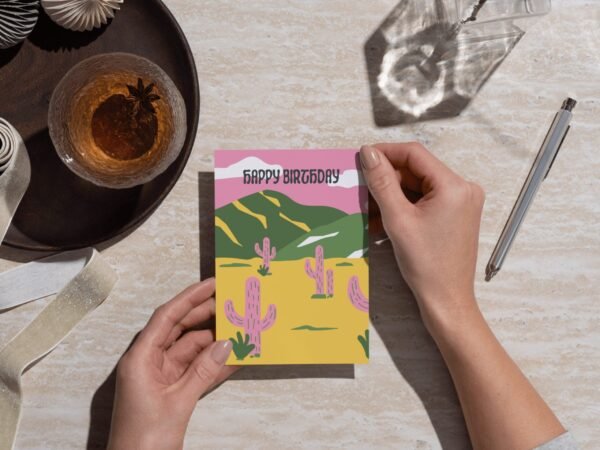 Travel Birthday Cards Pack – Night, Beach, Monuments – Printable 5x7" Cards | Digital Download | Adventure Birthday Postcards - Image 5