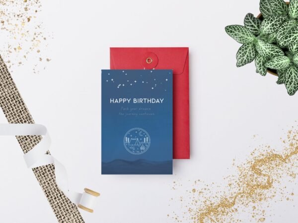 Travel Birthday Cards Pack – Night, Beach, Monuments – Printable 5x7" Cards | Digital Download | Adventure Birthday Postcards - Image 7
